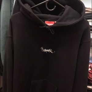 Supreme New York Tag logo hoodie